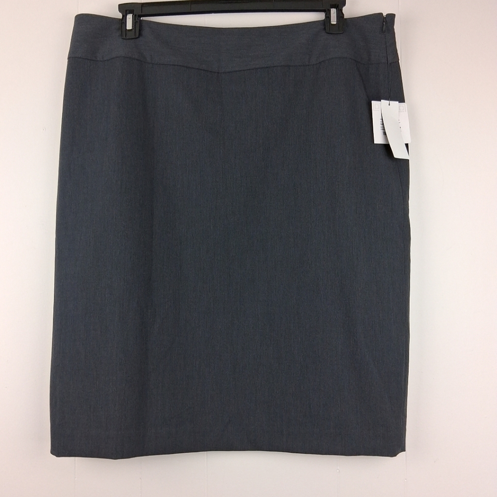 Liz Claiborne Collection Charcoal Heather Skirt 18 T NWT Career